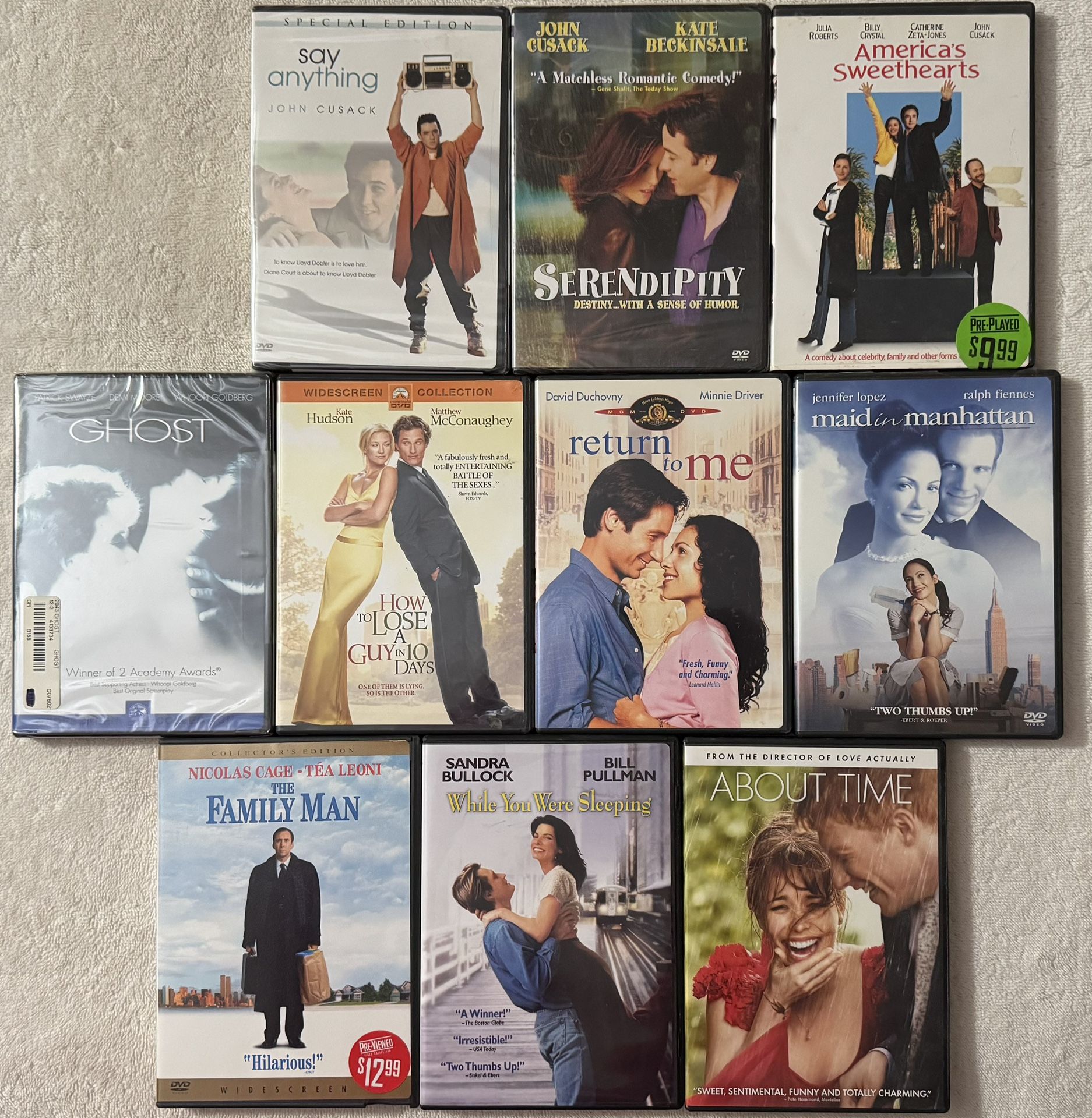 Assorted Movies On DVD