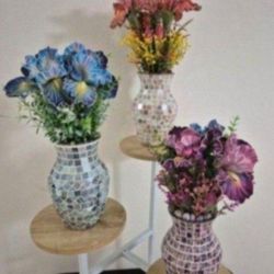 *** VALENTINE'S SPECIAL *** Vases from The Mosaic Iris Collection @ Lasting Creations