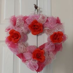 Valentines Wreath Handmade By Me 