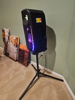 Portable Party Speaker with Tripod Stand