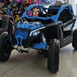 Cool electric power wheels speedy utv  bumper car mercedez semi truck jeep minicanam army unimog quads Can-Am Maverick X3 RS ride-on has a detailed de