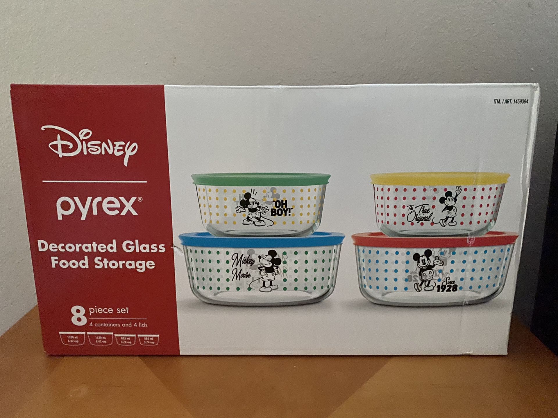 Pyrex Mickey Mouse Special Collection - 8 pieces
