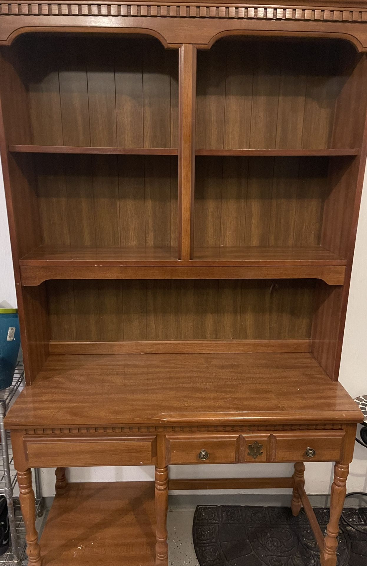 Desk With Shelves