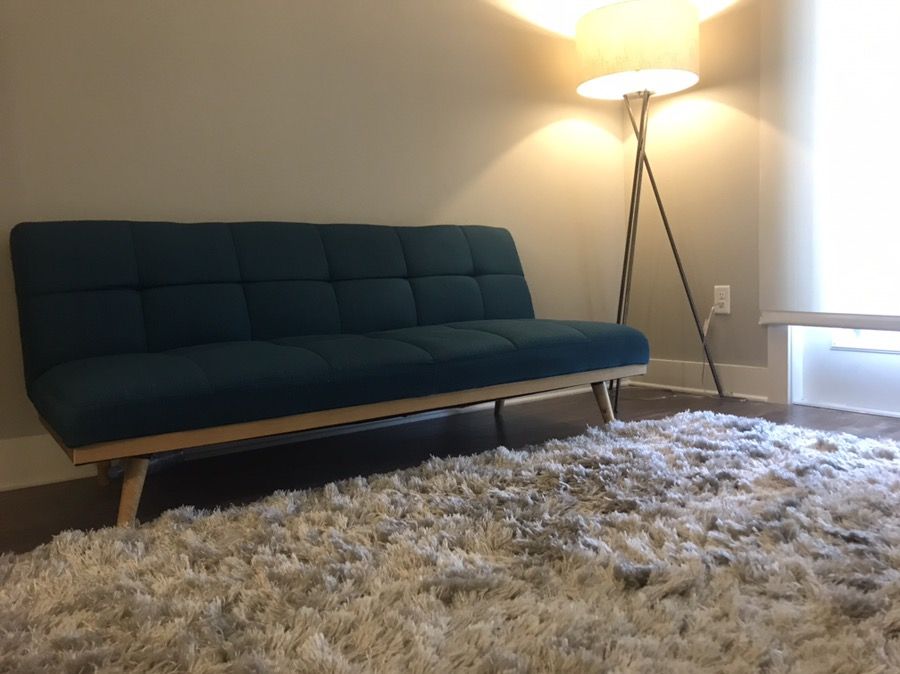Living room set sofa, rug, lamp