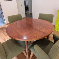 Mid Century Dining Table With Leaves