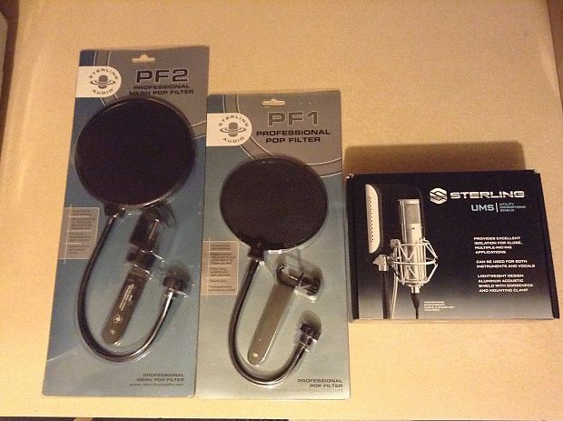 Sterling Audio Bundle STPF1, STPF2, & UMS (Utility Microphone Shield)