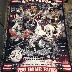 Hank Aaron Home Run Blanket 