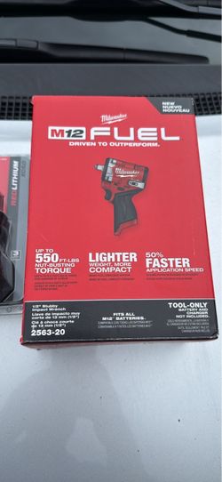 Milwaukee M12 Fuel Impact Wrench 1/2” New firm price