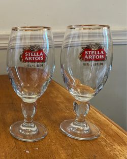 Stella Artois beer glasses