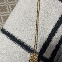 Gold Chain And Pendant, Nugget Earrings, Nugget Bracelet 