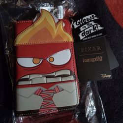 Loungefly Inside Out Anger Wallet New With Tags Limited Edition 