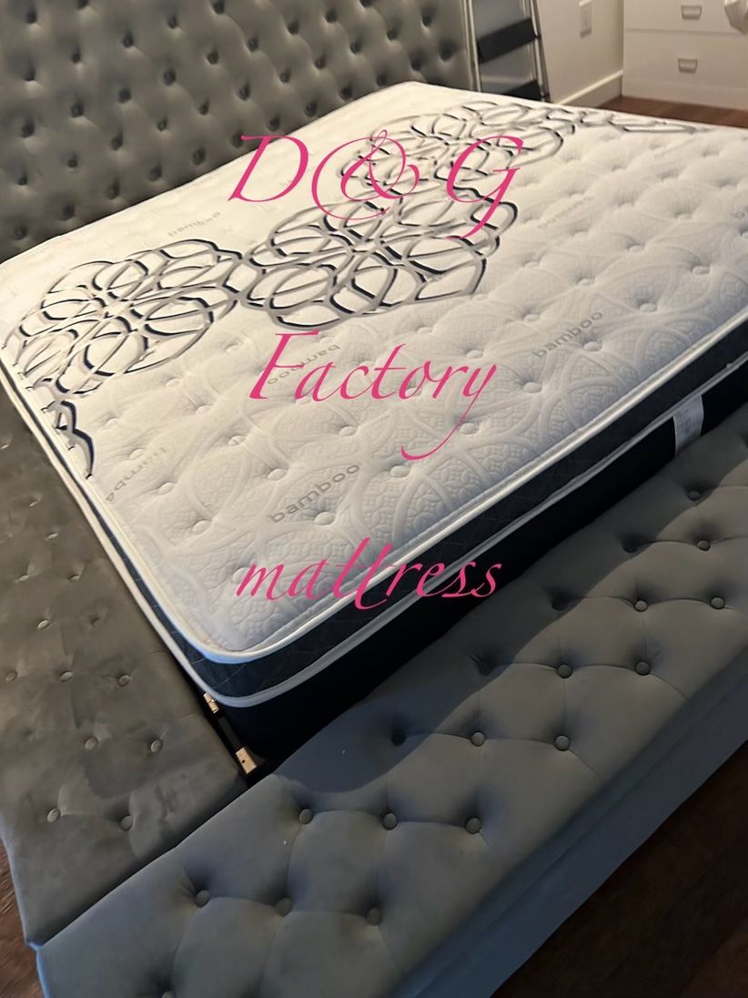 Cal King Size Mattress Pillow Top