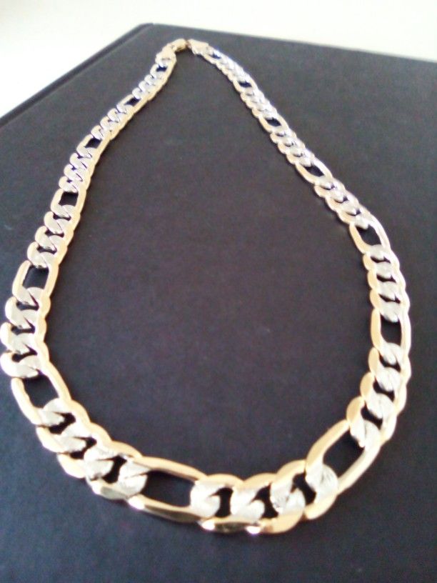 Gold Deep Plated Figaro Necklace Chain