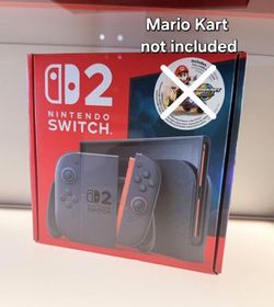 Nintendo Switch 2 with 2 games and accessories