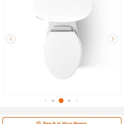 KOHLER Gleam 12 in. Rough In 2-Piece 1.28 GFP Single Flush Elongated Chair Height Toilet in White with Soft Close Seat (2219)