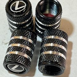 Universal Tire Valve Stem Caps Dust Cover 4 Pcs Hex Metal