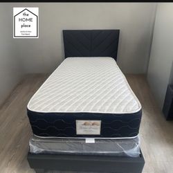 Brand New Twin Bed Frame With Mattress And Box Spring 🚨 Only $299 🚨Ready For Delivery 🚛