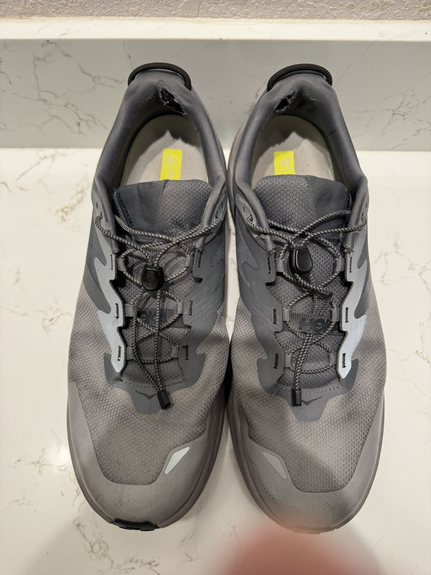 HOKA Transport Men's Size 14 Gray Trail Running Shoes