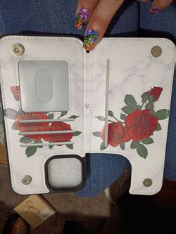 Marble rose print phone case pro-max 6.7"