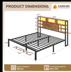 King bed frame
