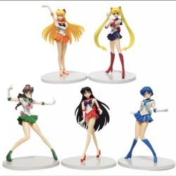 New Sailor Moon 6 Anime Figure Collection