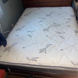 Queen bed frame low profile bed frame  Used 