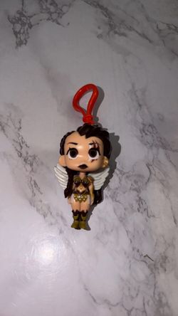 Female Warrior Figure Clip-On Keychain