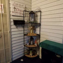 Iron Shelf And Everything  On It. 