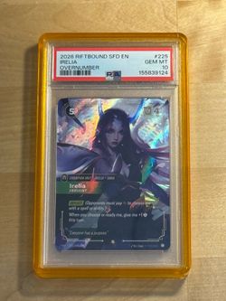 2026 Riftbound SFD EN Irelia Overnumber PSA 10