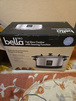 NEW Bella Pro 7 qt slow cooker