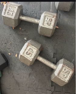 45 Pound Dumbbells