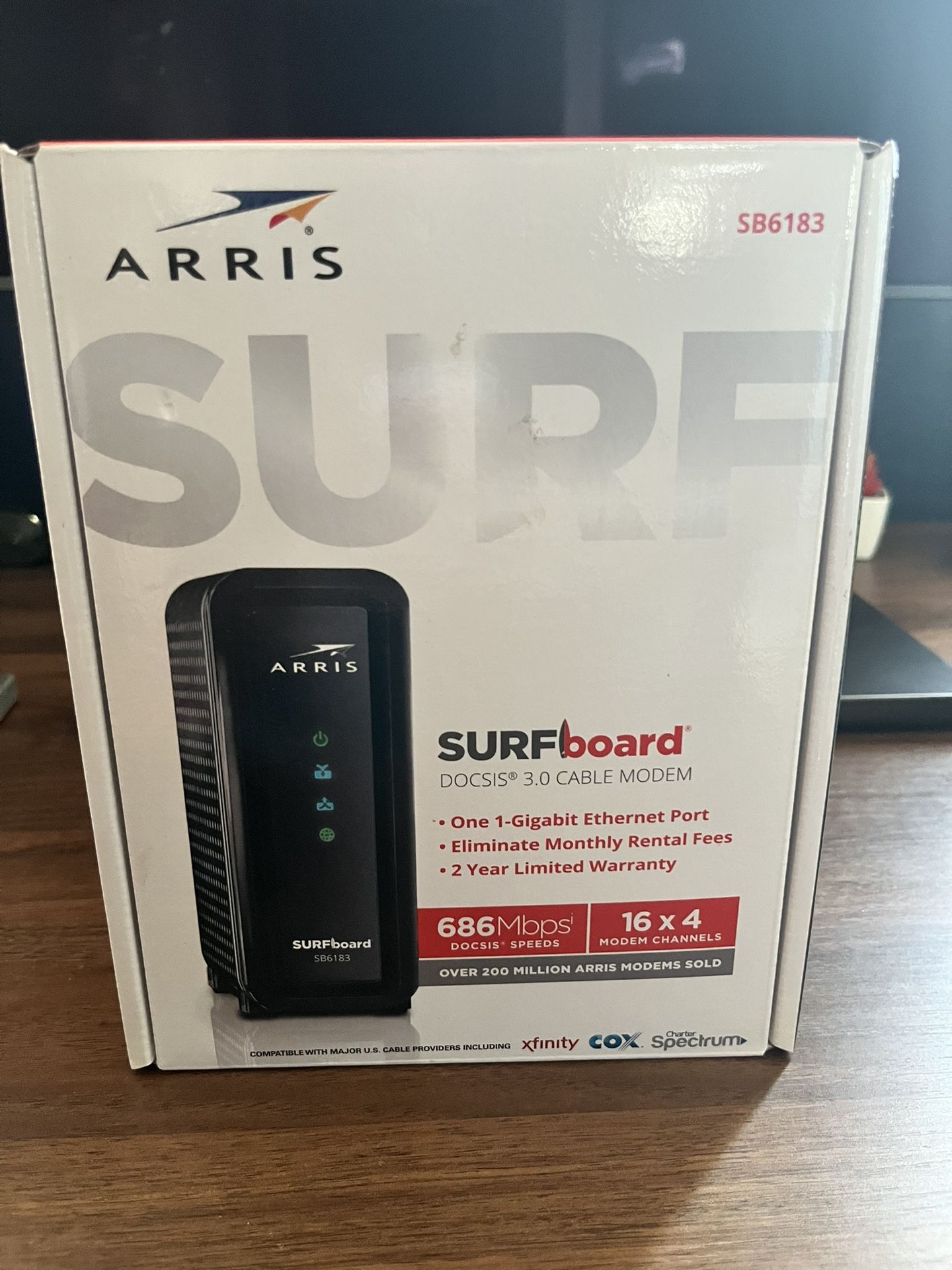 Arris cable modem SB6183 Surfboard DOCSIS 3.0 1Gbps