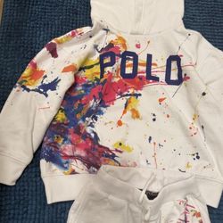 ralph lauren polo sweatshirt set