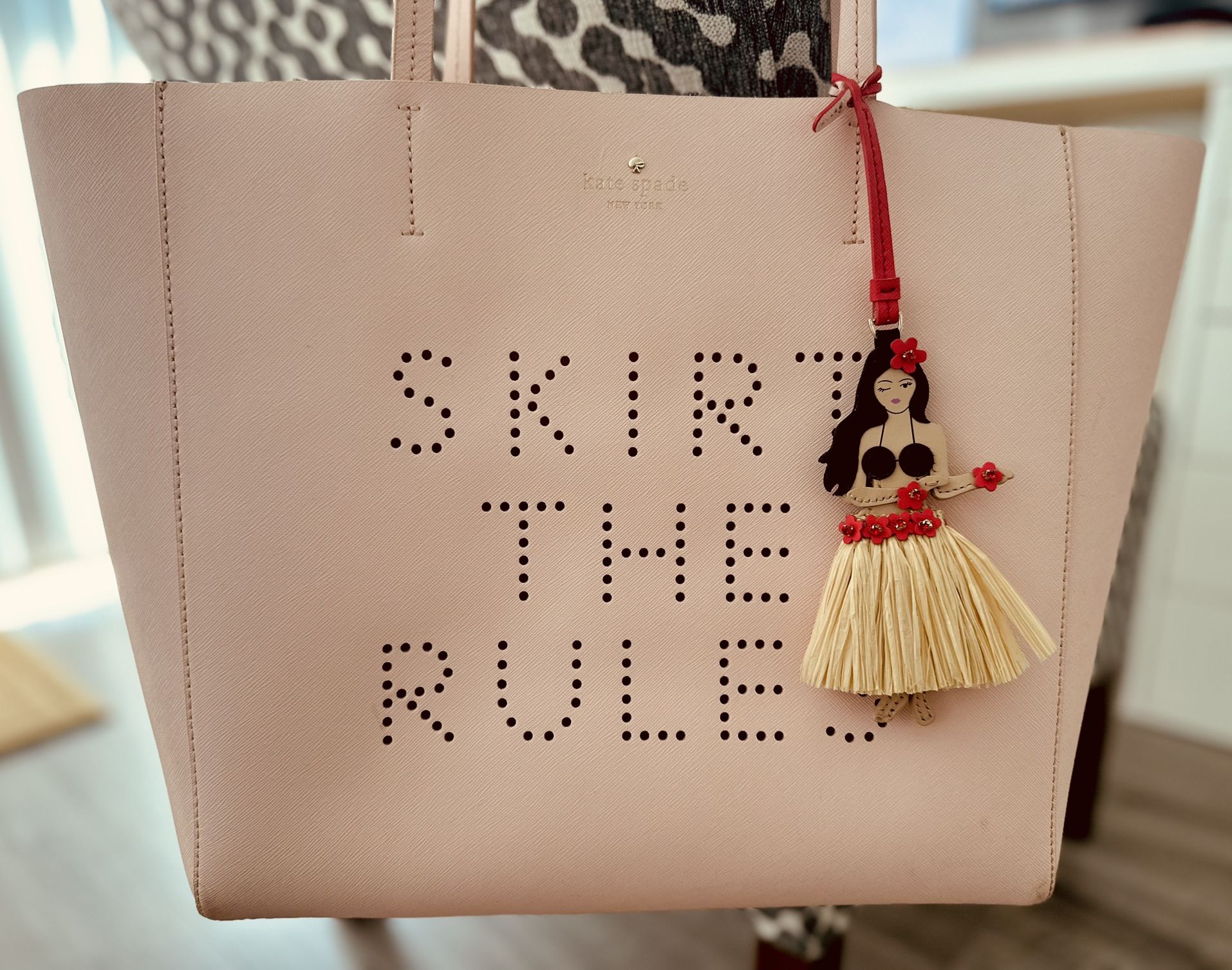 Kate Spade Custom Hawaiian Tote Bag In Pink