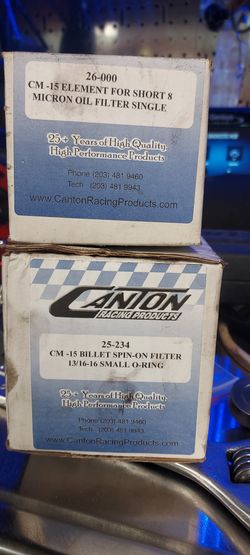 Canton Billet Racing Filter