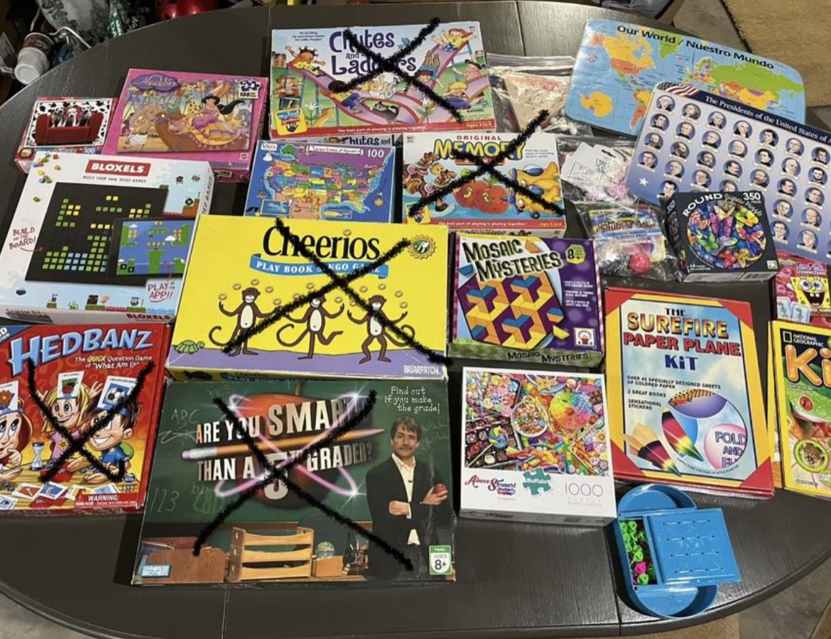Huge Lot Kids Board Games Puzzles Card Game Educational Placemats Fun Toys / Gifts! $2 - $8 Each