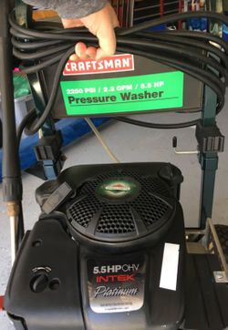 Pressure washer craftsman 2250 psi