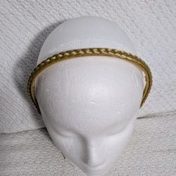 Hair Accessory Braided Gold Headband