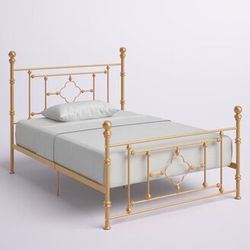 New Gold Full Bed Frame