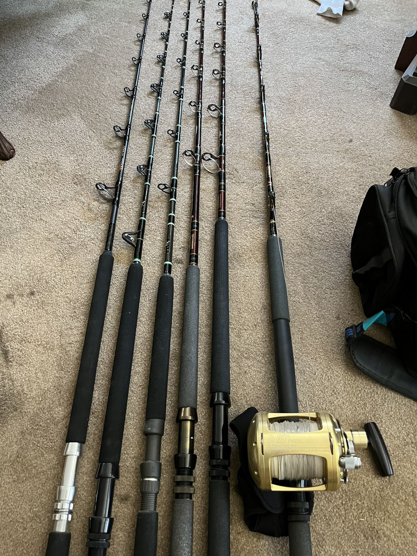 Phd Rods Sold All 6 Super Seeker Fishing Rods -and 1 Phoenix PHD 888 15-40lb Rod ...