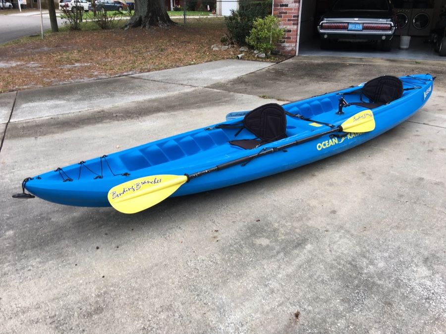 Ocean Kayak Aegean, 2 Seats, 2 Paddles, Rod Holders, Sit-On-Top