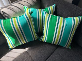 Aruba Stripe Pillow Perfect Outdoor Pillow Trio
