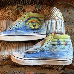 Rare Spongebob Vans Shoes Size 12