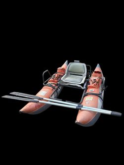Wilderness Single Seat Pontoon Fishing Boat