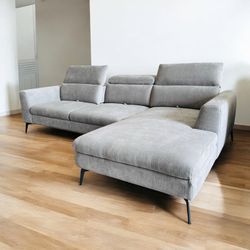 Adjustable Modern Sectional Sofa L shape w/ Reversible Chaise 