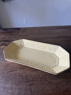 Pfaltzgraff Village Bread Loaf Plate A Joyous Heart Makes The Loaves Taste Better