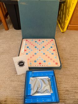Vintage Scrabble Board Game on Turnstile, All pieces included