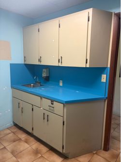 Cabinet and sink