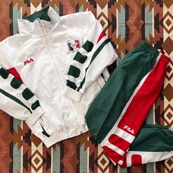 VTG 2004 FILA Mexico Olympic/Comité Olímpico Mexicano Set Jacket & Pants Size M/L