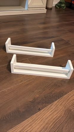 White Floating shelves